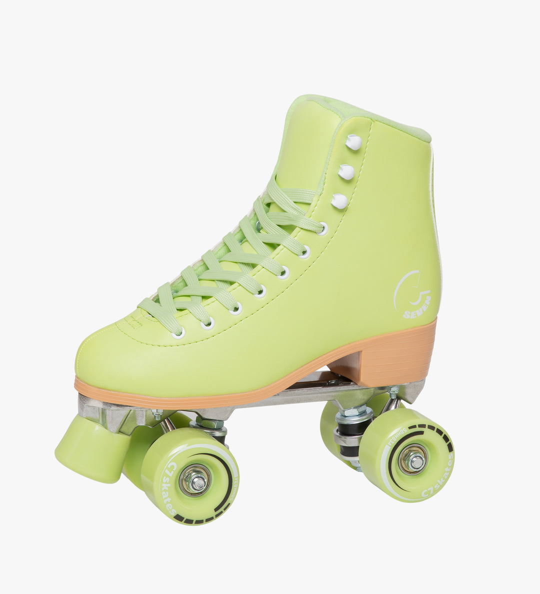 C7skates C7 Matcha green boot quad roller skates for women girls men with outdoor 58mm wheels 