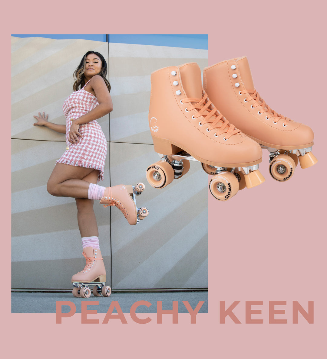 Peachy Keen Quad Skates