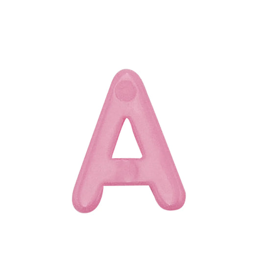 Lace Block Pink letter 'A' balloon on a white background