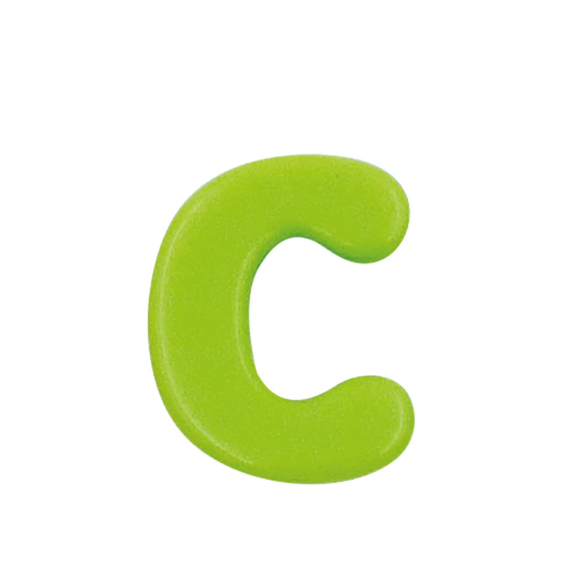 Lace Block Green letter 'C' on a white background