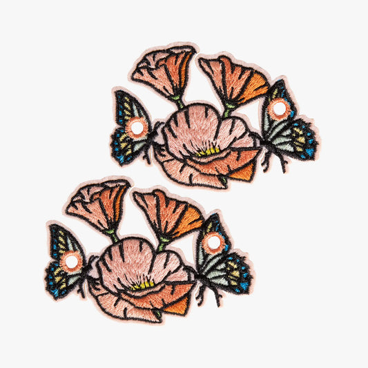 Pretty Peach Poppy Field Charms