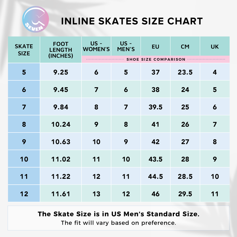 Rainbow Adult Inline Skates C7Skates