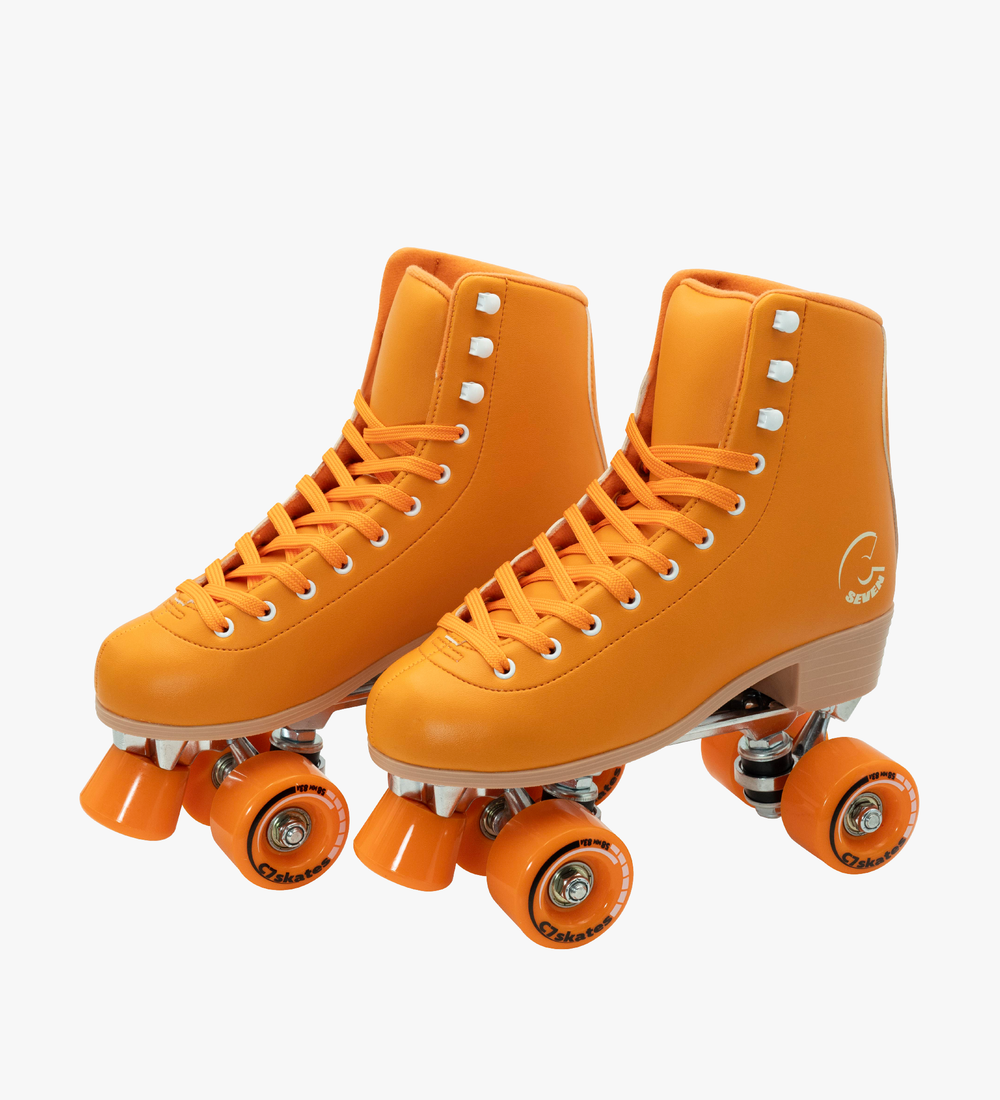 Carrot Orange Quad Skates