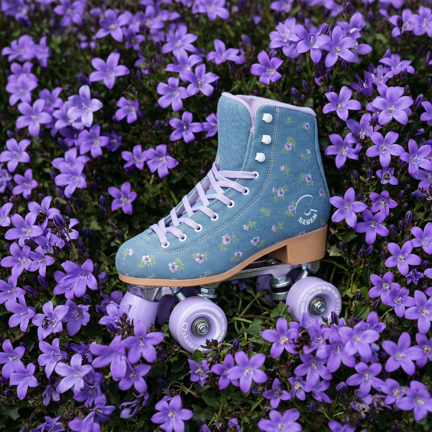 Floral Field Quad Skates