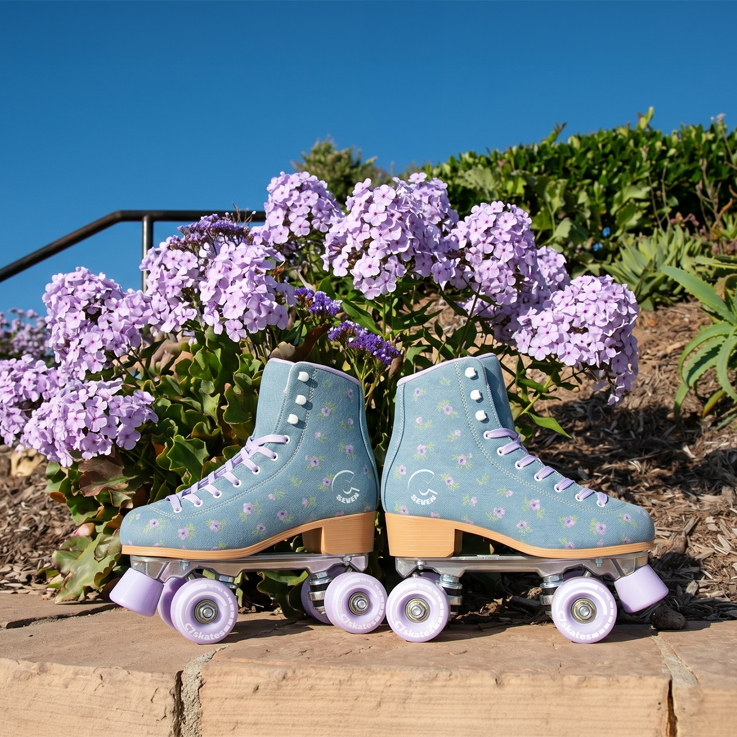 Floral Field Quad Skates