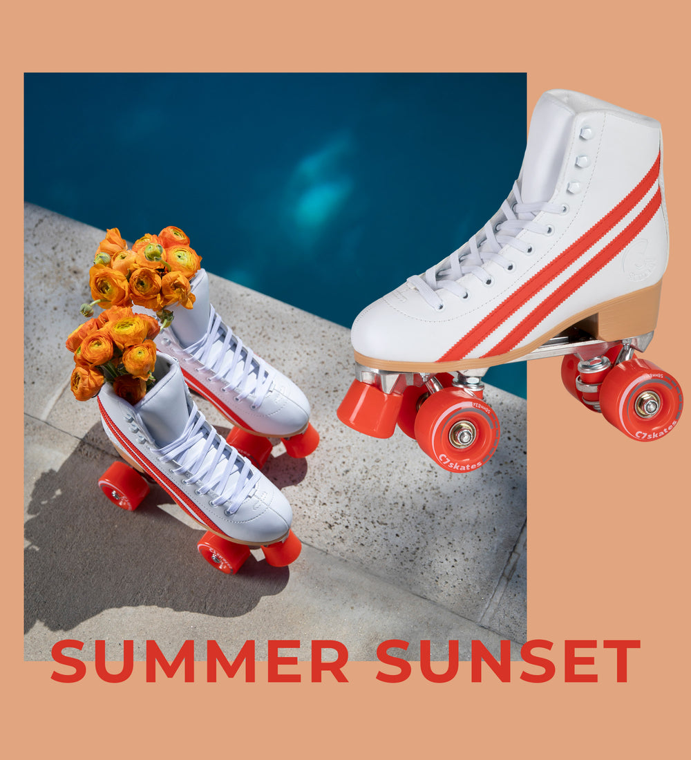Summer Sunset Quad Skates