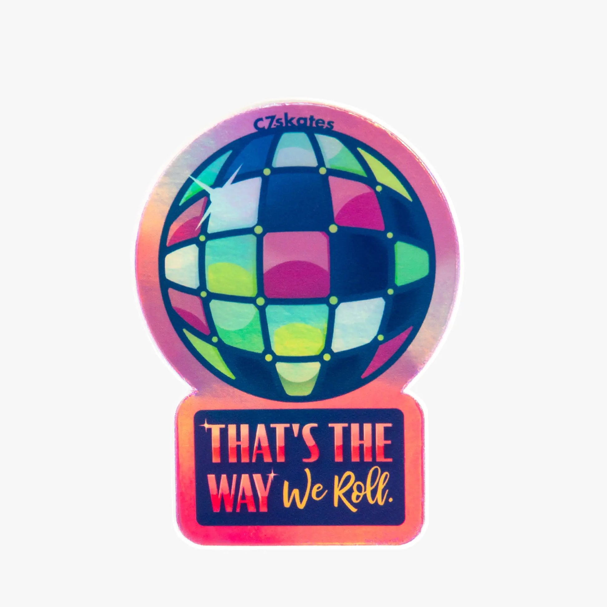 Holographic Disco Ball Sticker