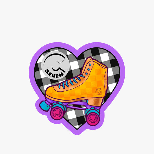 Love to Skate Sticker Black