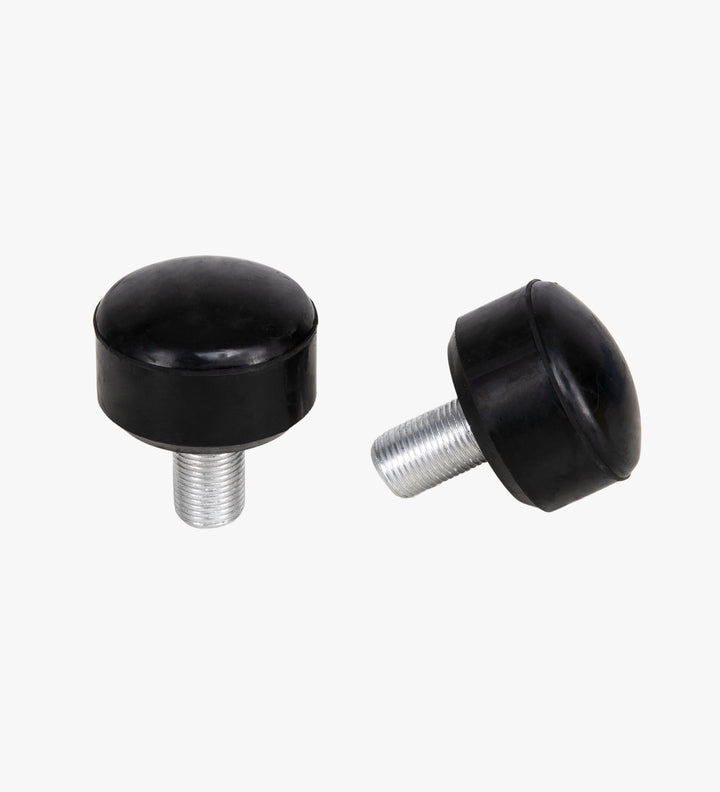 Roller Skate Wheels and Stoppers Combo - Black