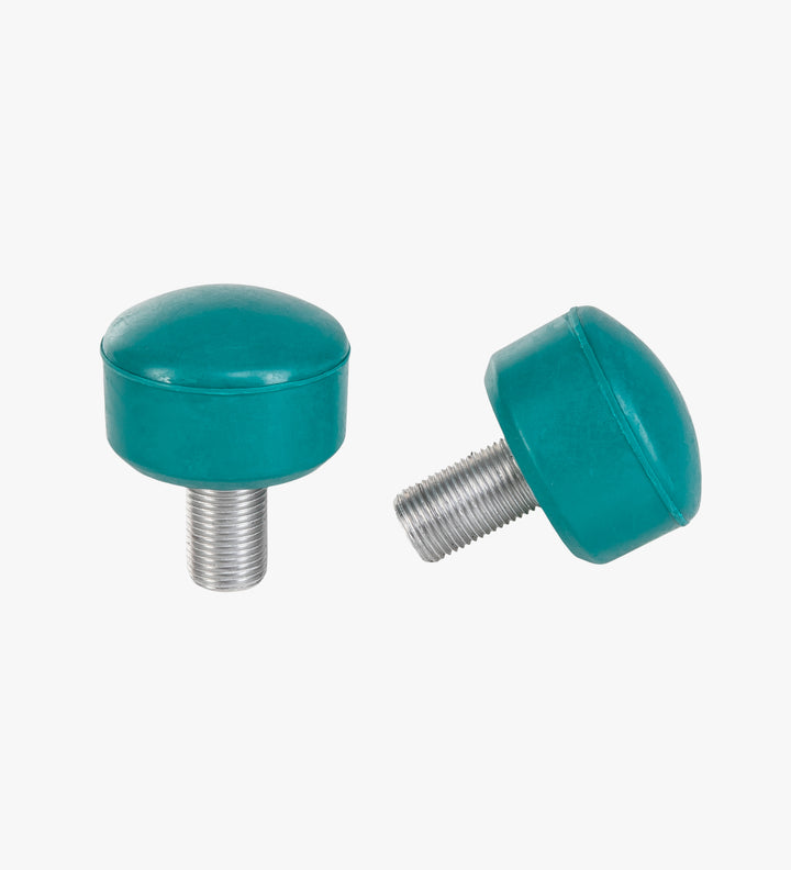 Roller Skate Wheels and Stoppers Combo - Green
