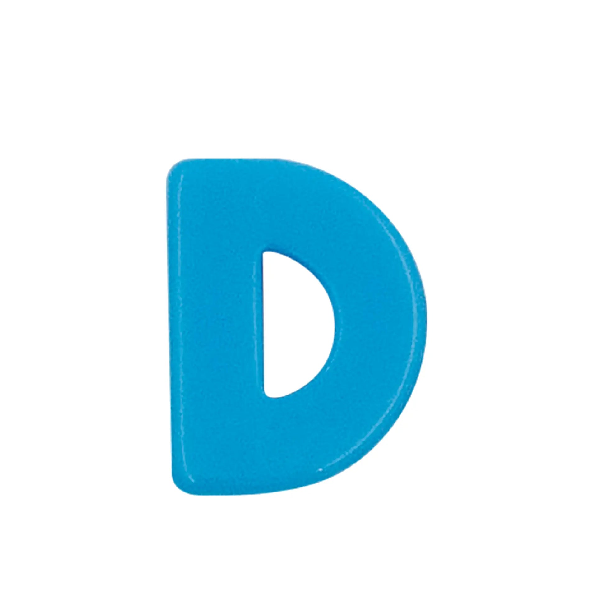 Lace Block Blue letter 'D' on a white background