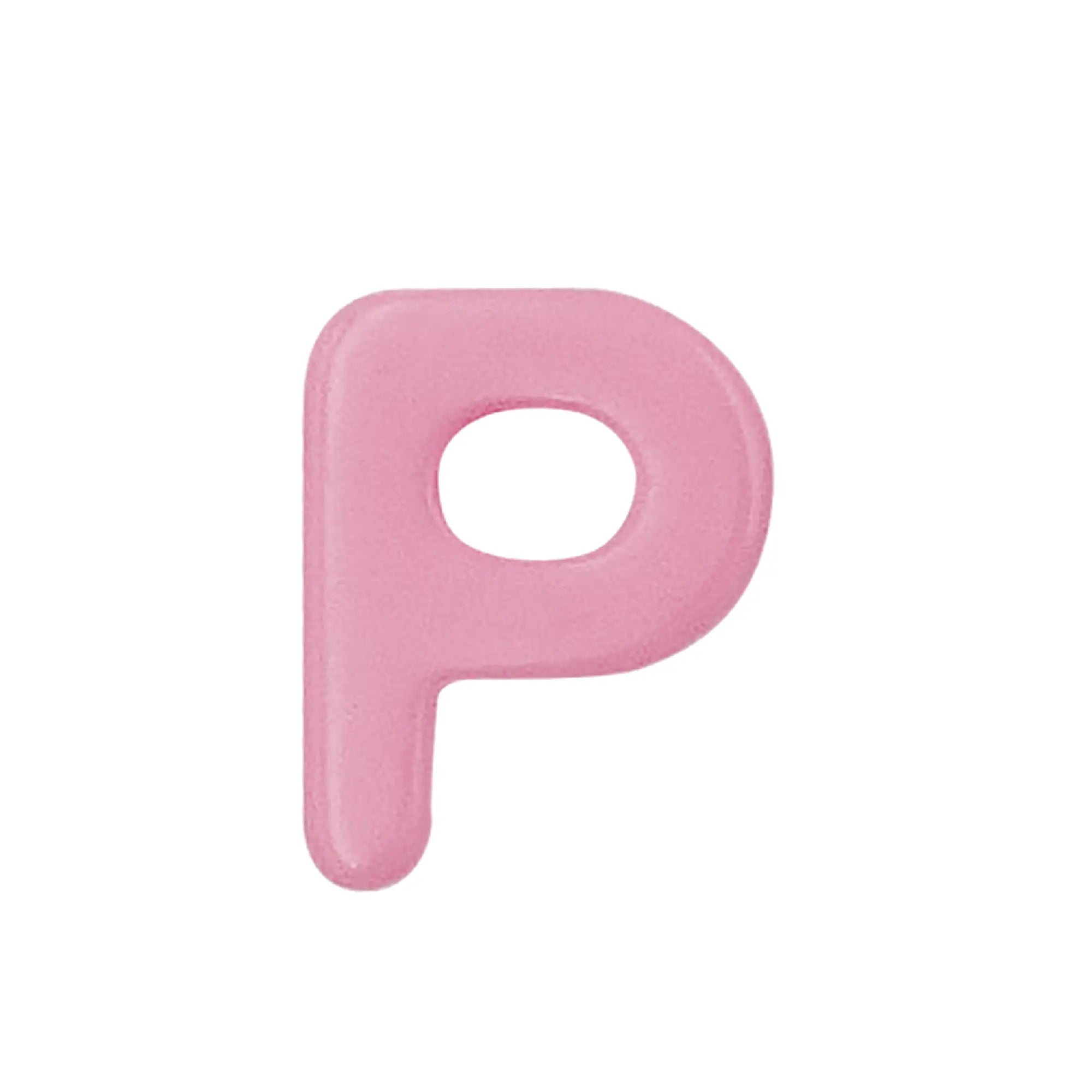 Lace Block Pink letter 'P' on a white background