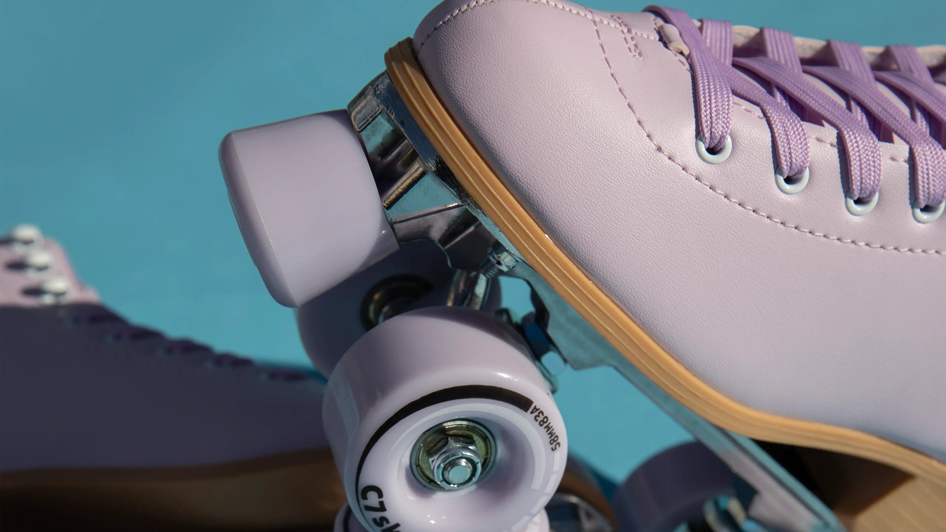 Lilac purple roller skate