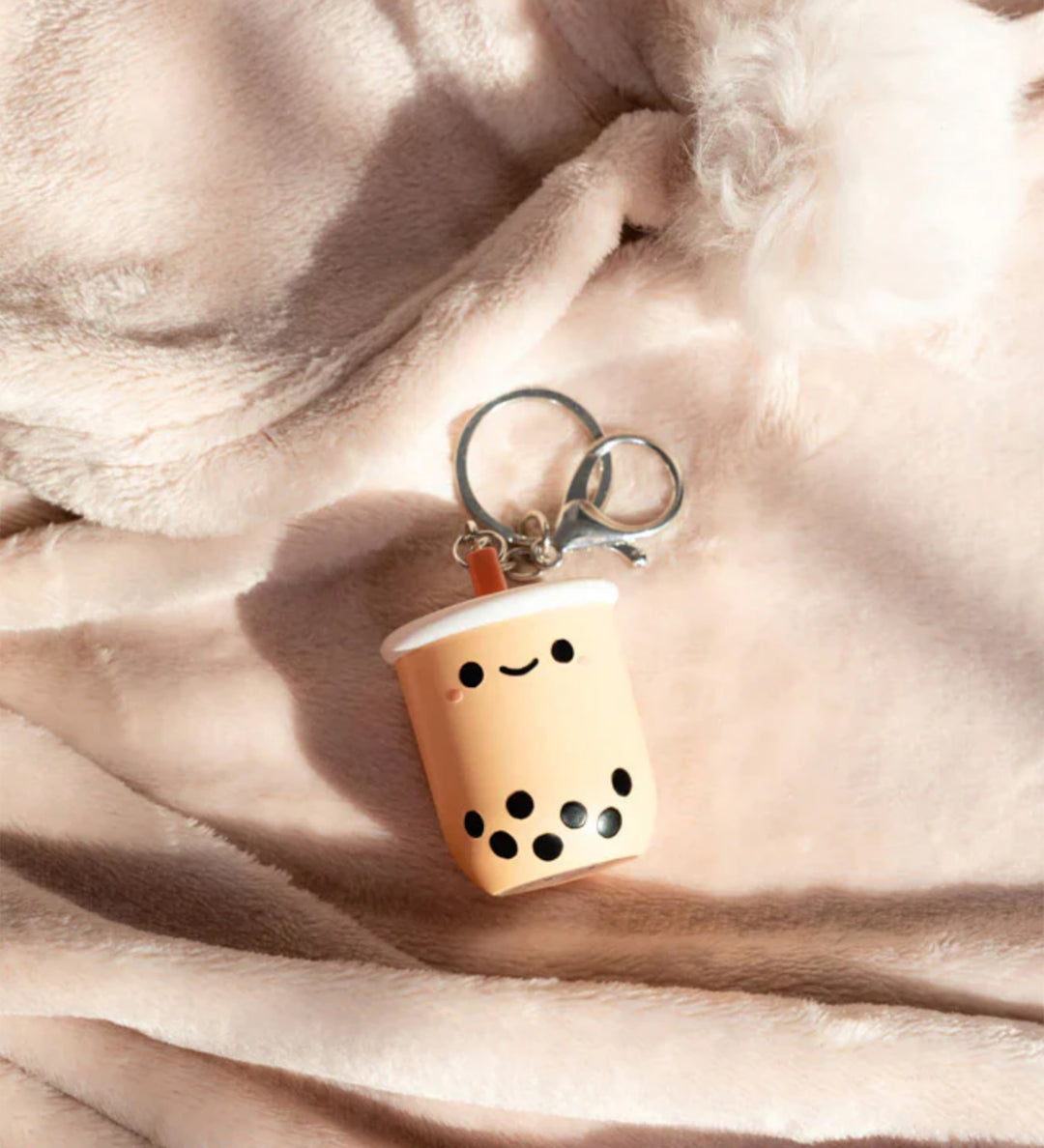 Smoko Pearl Boba Tea Light-Up Keychain
