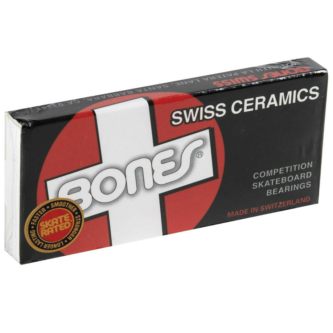 Bones Swiss Ceramic Skateboard Bearings (2 Pack)