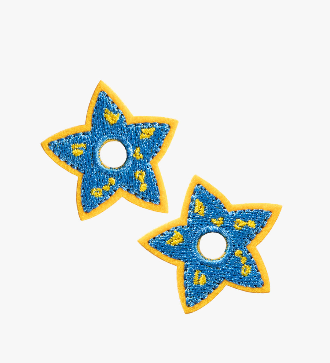 C7skates Celestial Star Mini Roller Skate Lace Charm Set of 4 in space blue