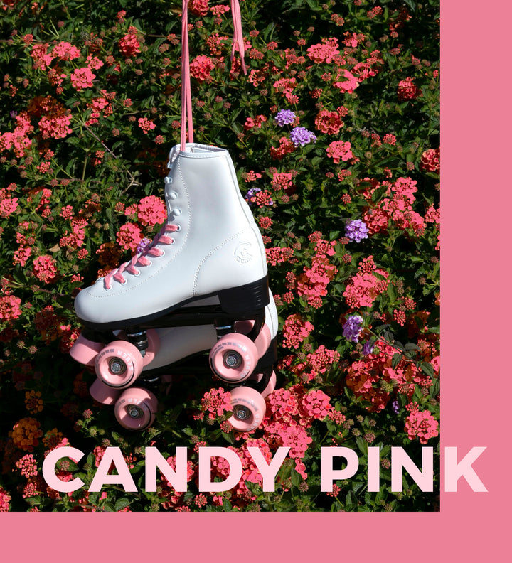 Candy Pink Quad Skates