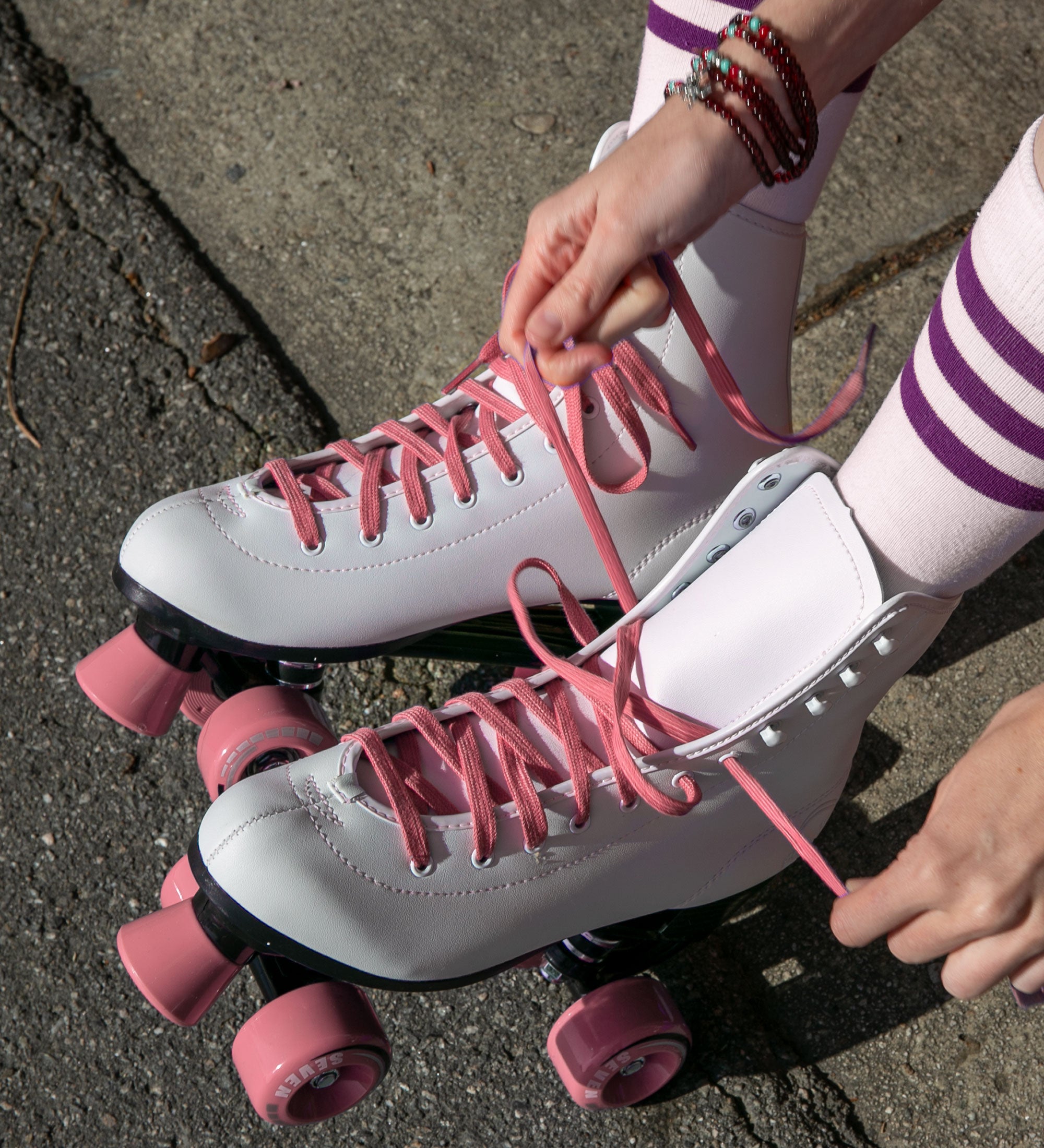 C7skates Candy Pink Quad Skates