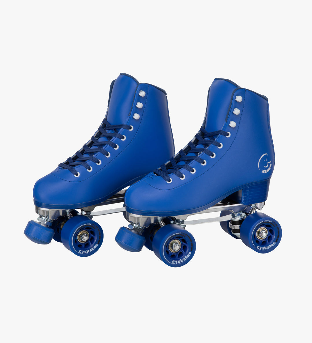 The deep blue Midsummer’s Eve Quad Skates feature removable toe stops, 62mm 83A wheels and a structured boot. 