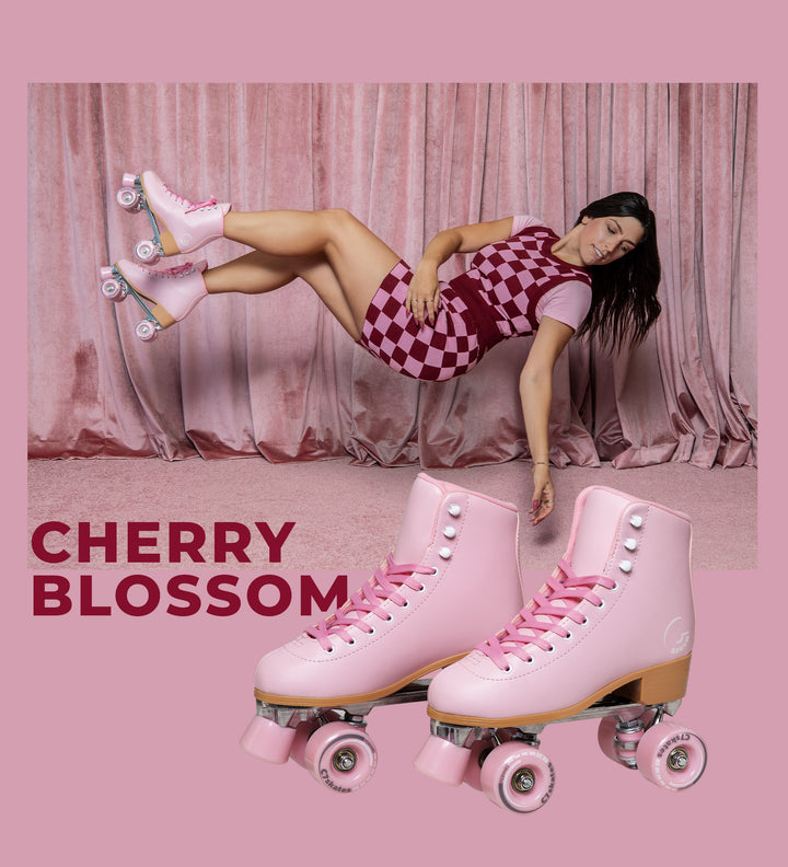 Cherry Blossom Quad Skates