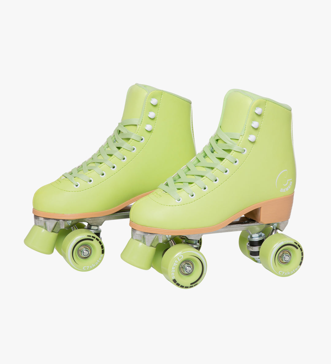 C7skates C7 Matcha green boot quad roller skates for women girls men with outdoor 58mm wheels 