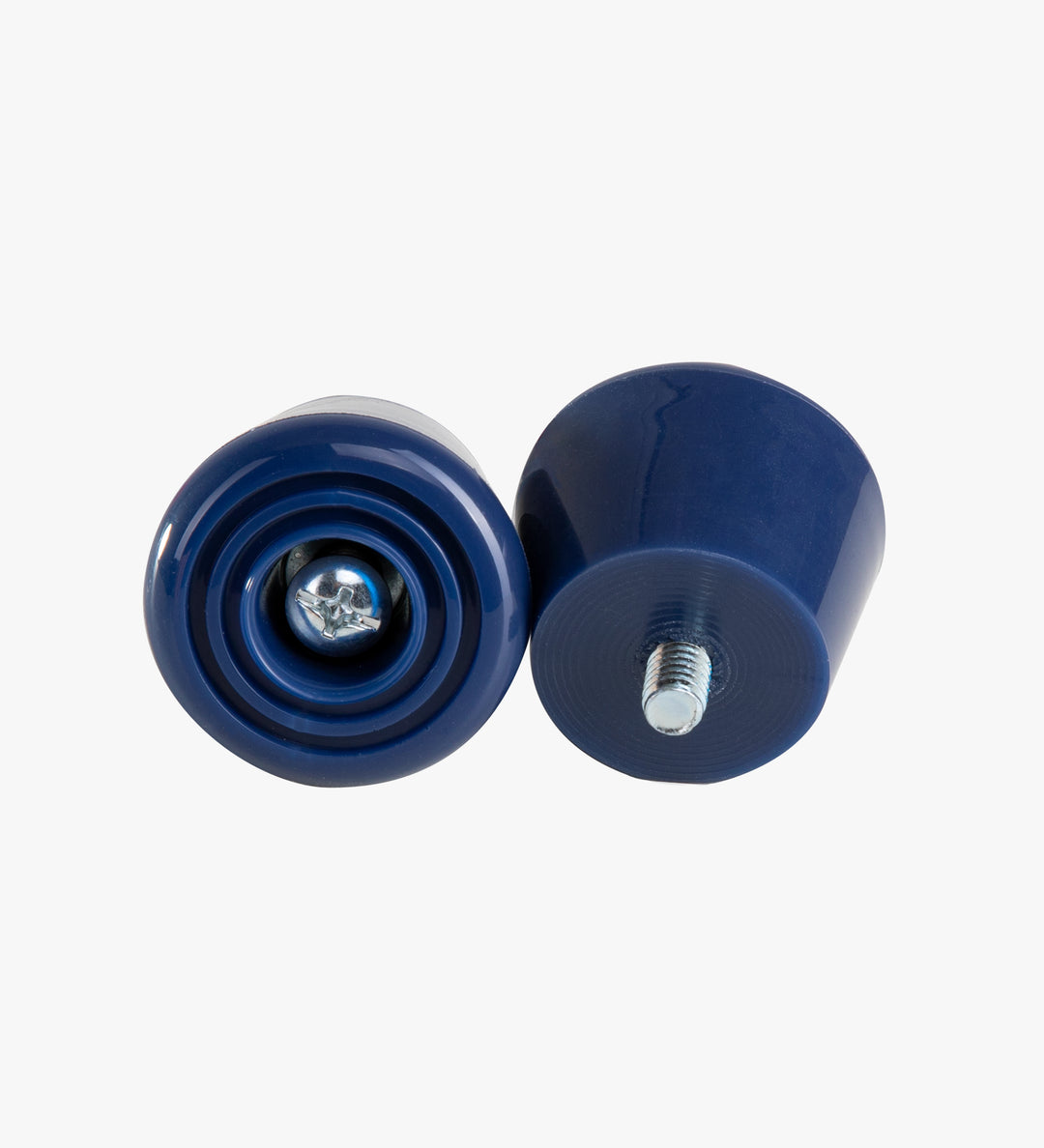 Blossom dark blue C7 roller skate stoppers made from durable polyurethane PU82A dimensions are 47 by 35 mm 