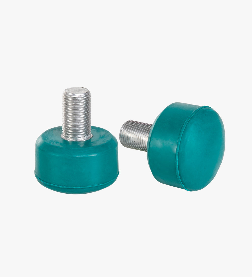 Dark Green Adjustable C7 roller skate stoppers as seen on Enchanted Forest, made from durable rubber and measure 47 by 35 mm. 