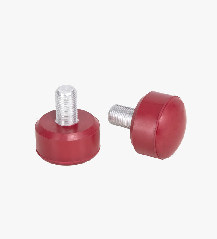 Dark Red Adjustable C7 roller skate stoppers as seen on Cherrypop, made from durable rubber and measure 47 by 35 mm. 