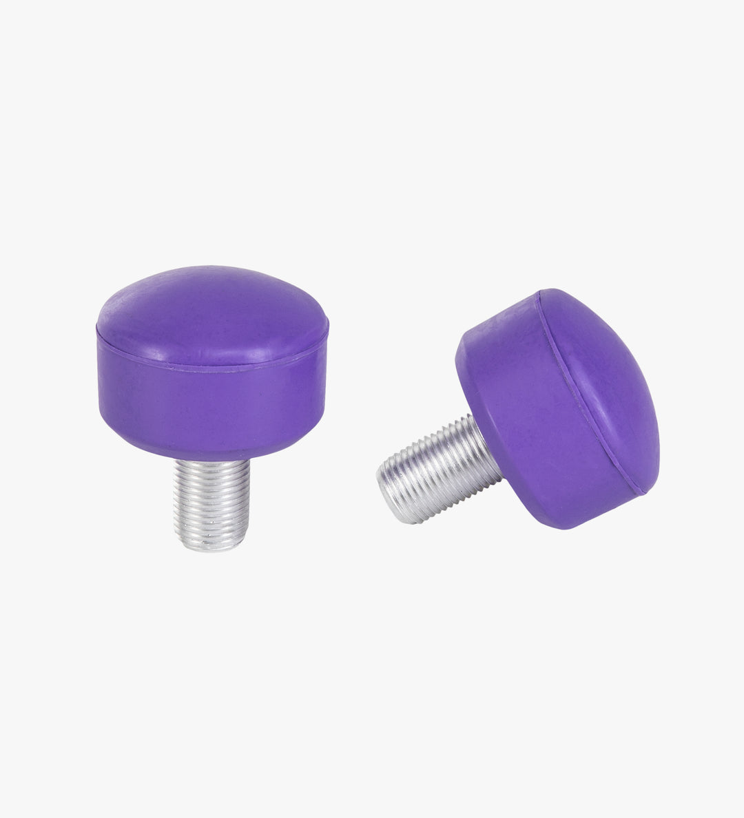 Violet Purple Adjustable C7 roller skate stoppers made from durable rubber and measure 47 by 35 mm. 