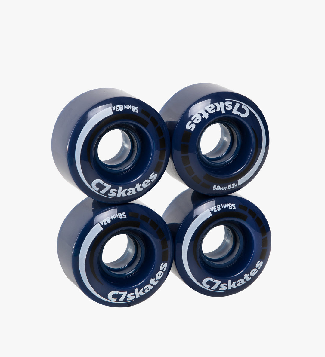 Fundación Tareas del hogar esclavo Blossom Dark Blue Roller Skate Wheels (Set of 4) – C7skates